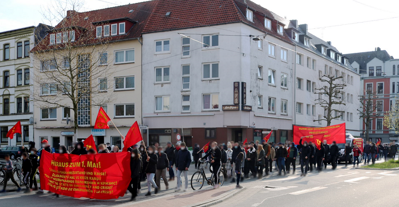 1. Mai Demonstration 2021 Bremerhaven 7