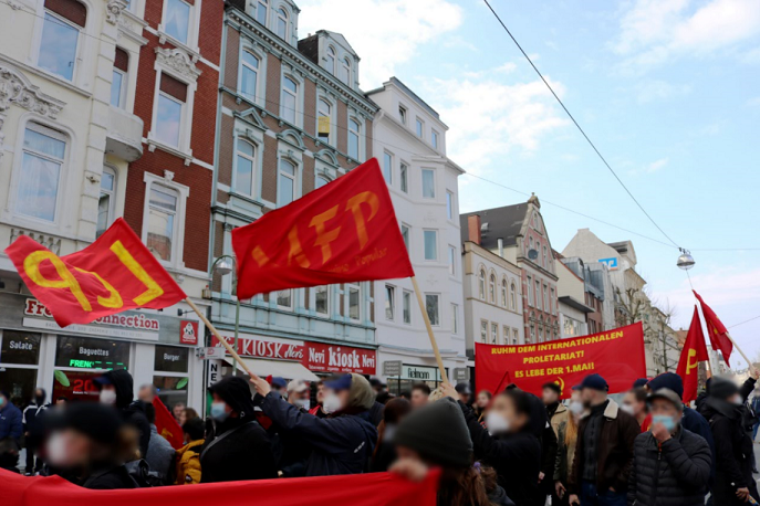 1. Mai Demonstration 2021 Bremerhaven 8